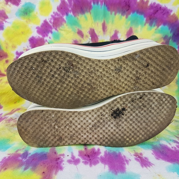 *SOLD* Platform Sneakers Size 6 Black White - Picture 6 of 7